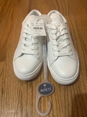 J. Crew White Leather Sneakers - NWT